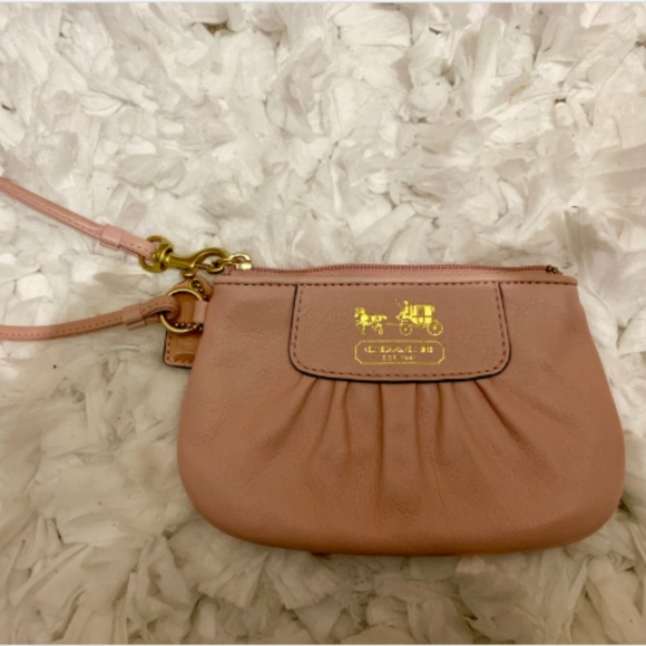 Coach Handbags - Baby pink Coach Wristlet